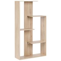 BÜCHERREGAL mit 3 Ebenen 163 cm Hellbraun Kahntah - Hellbraun, Holzwerkstoff (60/163/29cm) - Beliani