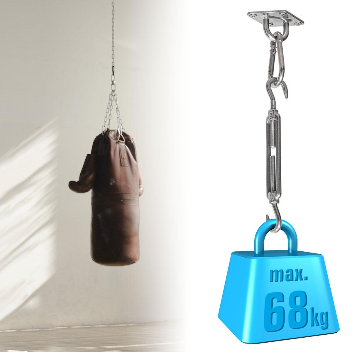 SCHWERLAST Befestigungsset für Dreieck Sonnensegel - Silberfarben, Metall (2.5/22cm) - Amanka