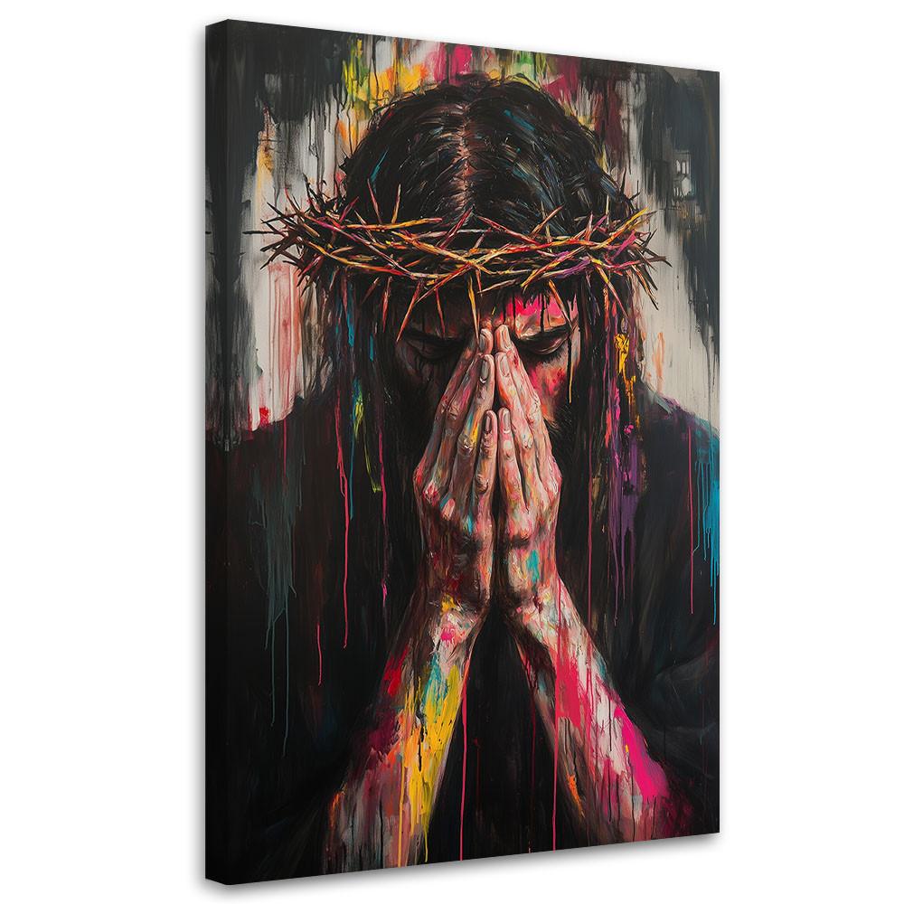 LEINWANDBILD Künstlerische und religiöse Werke 40x60cm - Multicolor, Textil (40/60cm) - Feeby