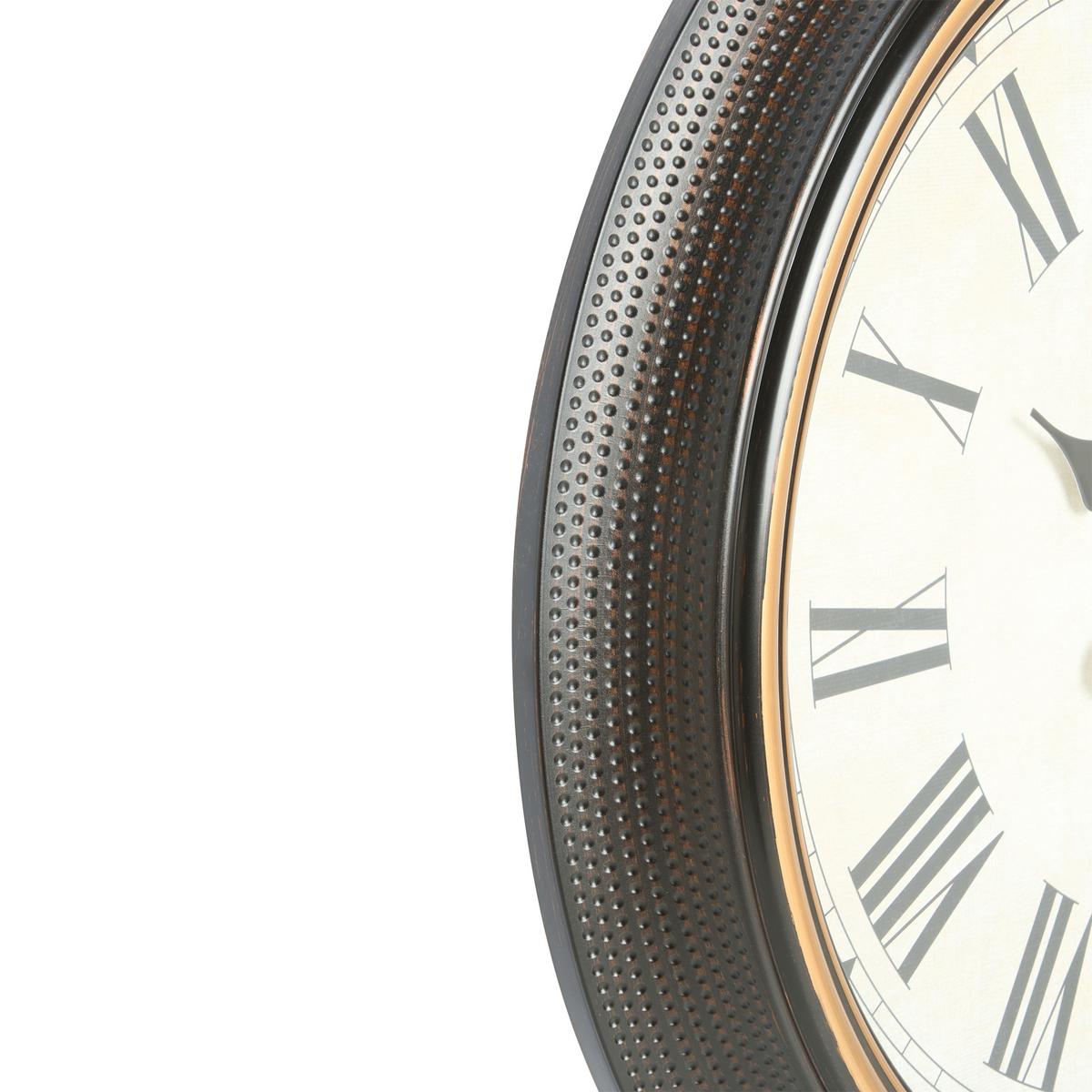 WANDUHR 63 cm Schwarz Villena - Schwarz, Kunststoff (63/63/6cm) - Beliani
