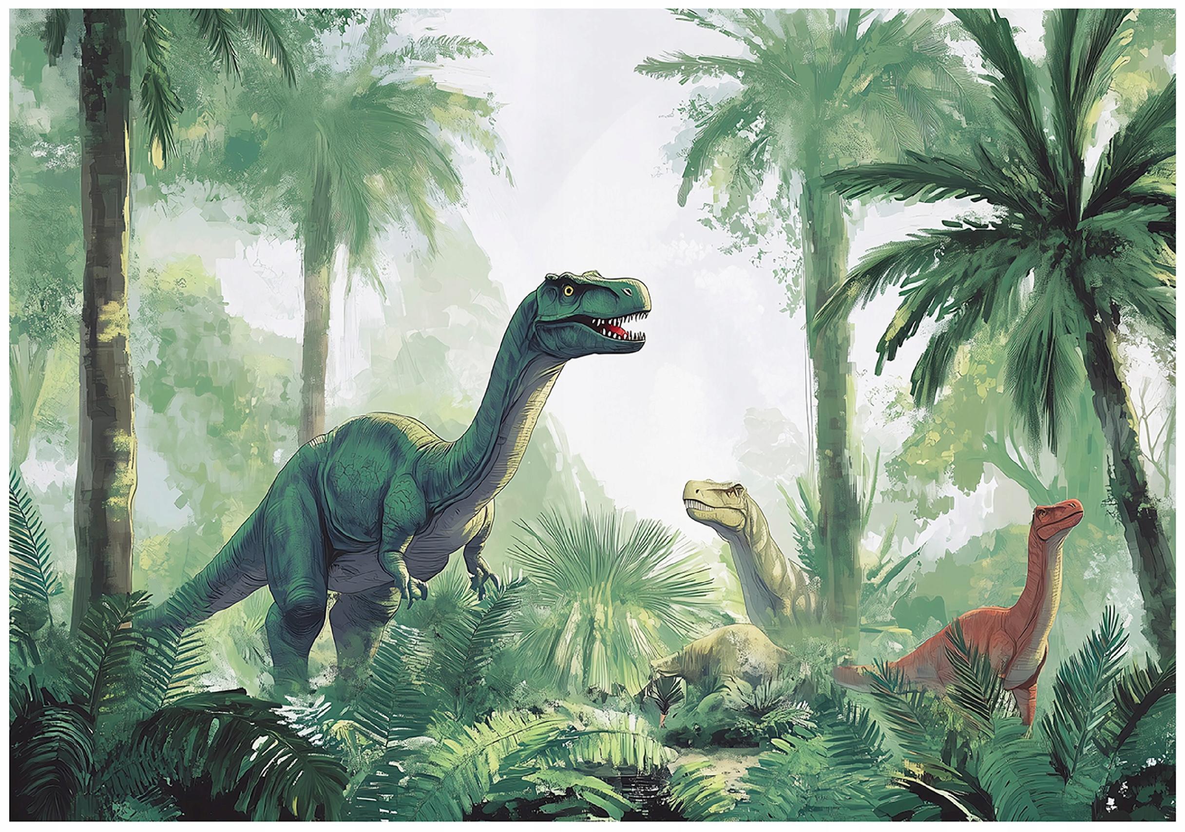 FOTOTAPETE Kinderzimmer Junge Dinosaurier Vlies Tapete 150x105 - Multicolor, Papier (150/105cm) - Wallarena