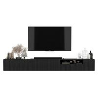 TV-LOWBOARD 2-er Set Elpis2 Schwarz Matt Glamour 150 cm - Schwarz, Holzwerkstoff (300/37.5/36.5cm) - Meble Lindner