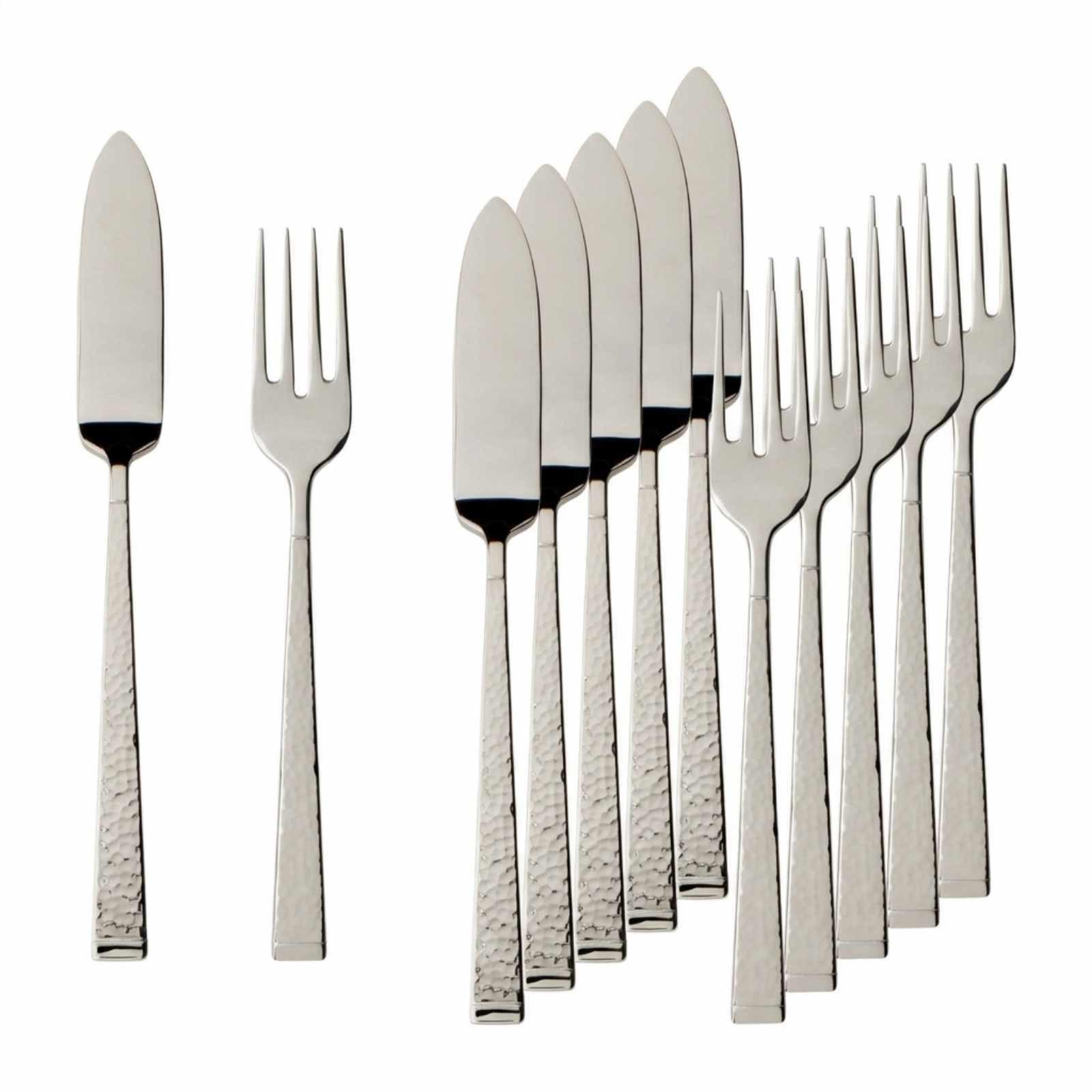 FISCHBESTECK Blacksmith silber 12-tlg. - Silberfarben, Metall - Villeroy & Boch