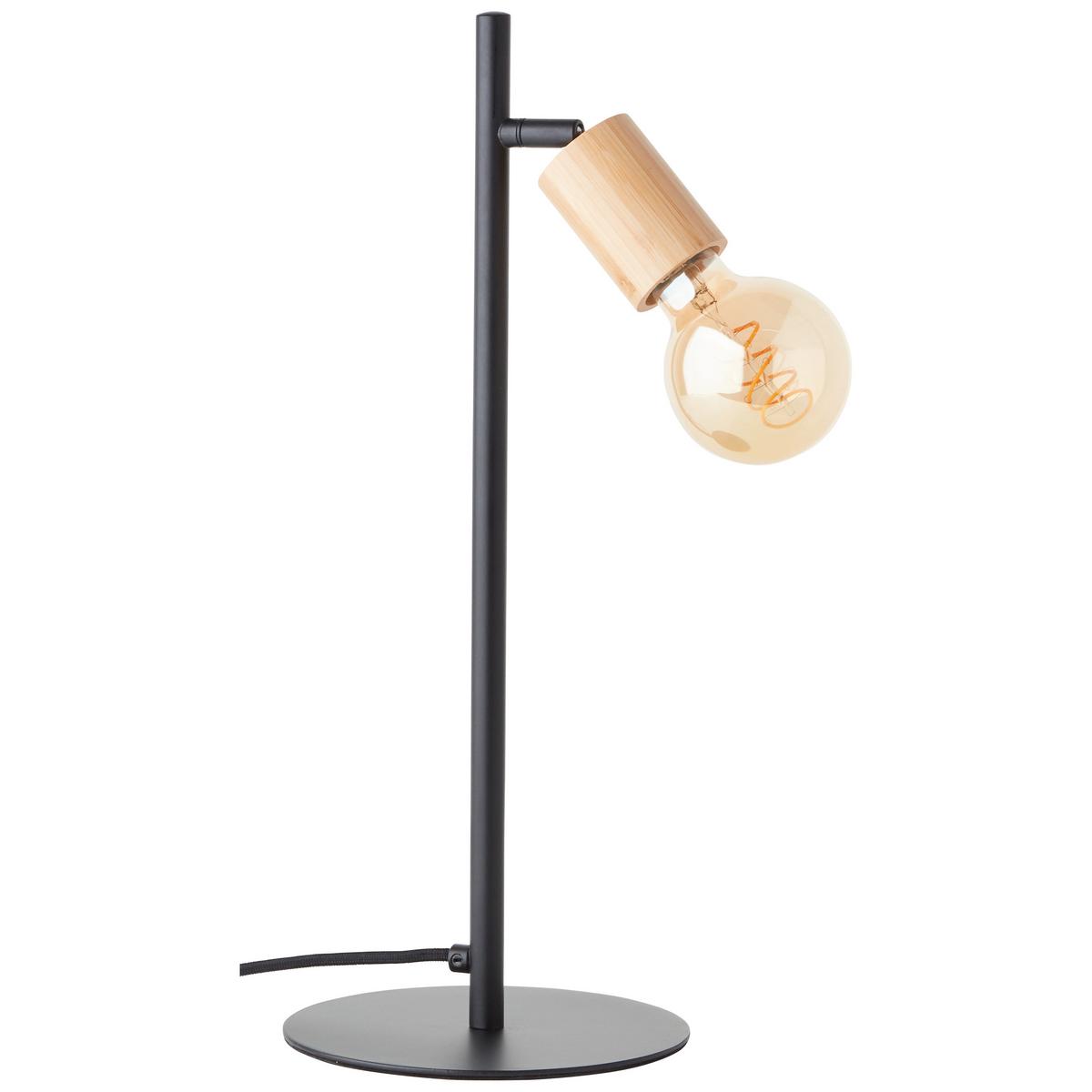 TISCHLEUCHTE Tiffany 93197/76 - Schwarz, Metall (18.7/18.7/45cm) - Brilliant