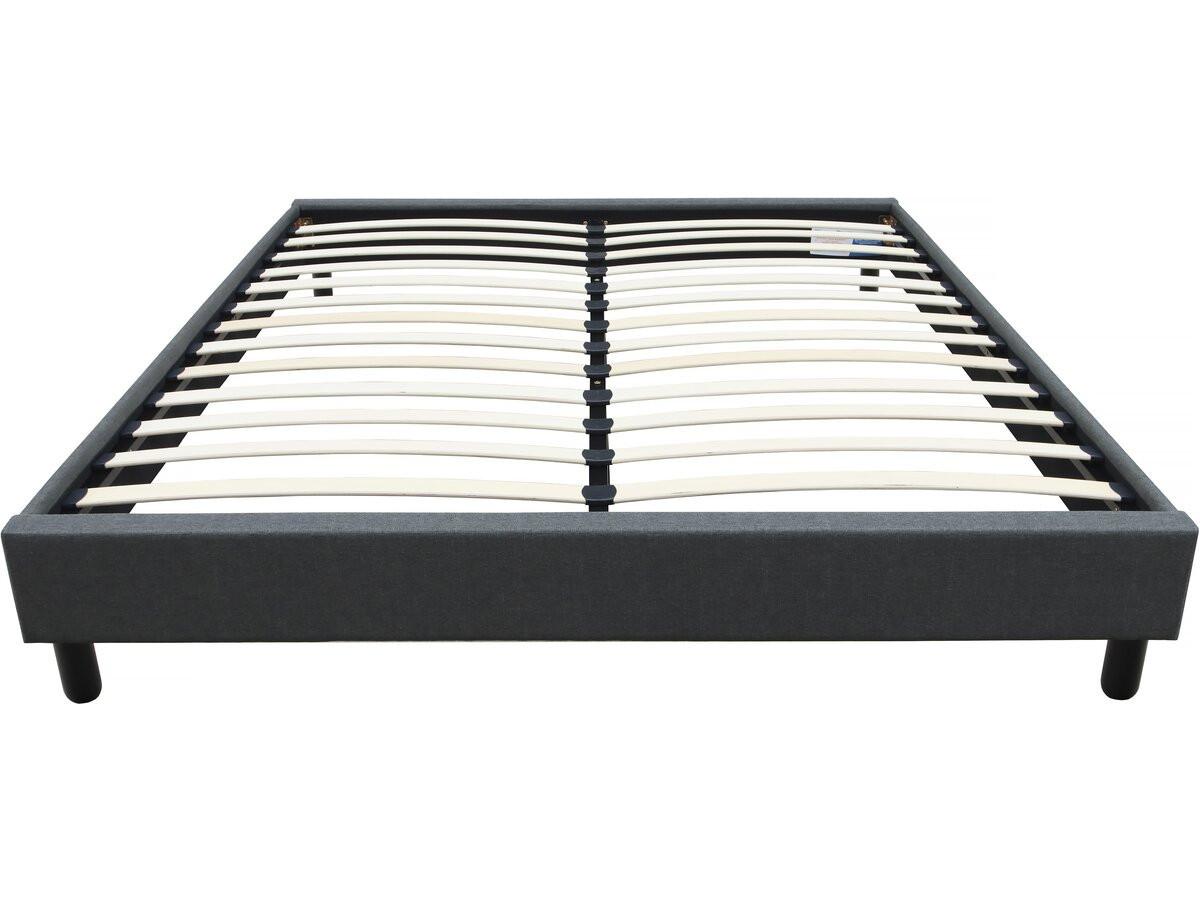 LATTENROST andy Grau - Grau, Textil (200/160cm) - Habitat Garten