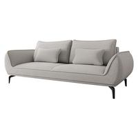 SCHLAFSOFA Cavo 3R - Hellgrau/Schwarz, Holz/Textil (249/86/118cm) - MIRJAN24