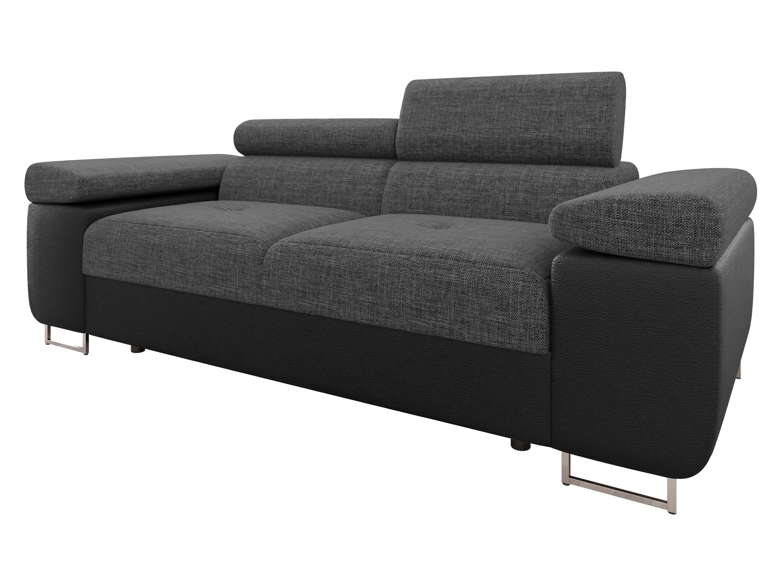 SOFA Torezio 2 - Dunkelgrau, Holz/Textil (198/90/102cm) - MIRJAN24