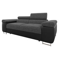 SOFA Torezio 2 - Dunkelgrau, Holz/Textil (198/90/102cm) - MIRJAN24