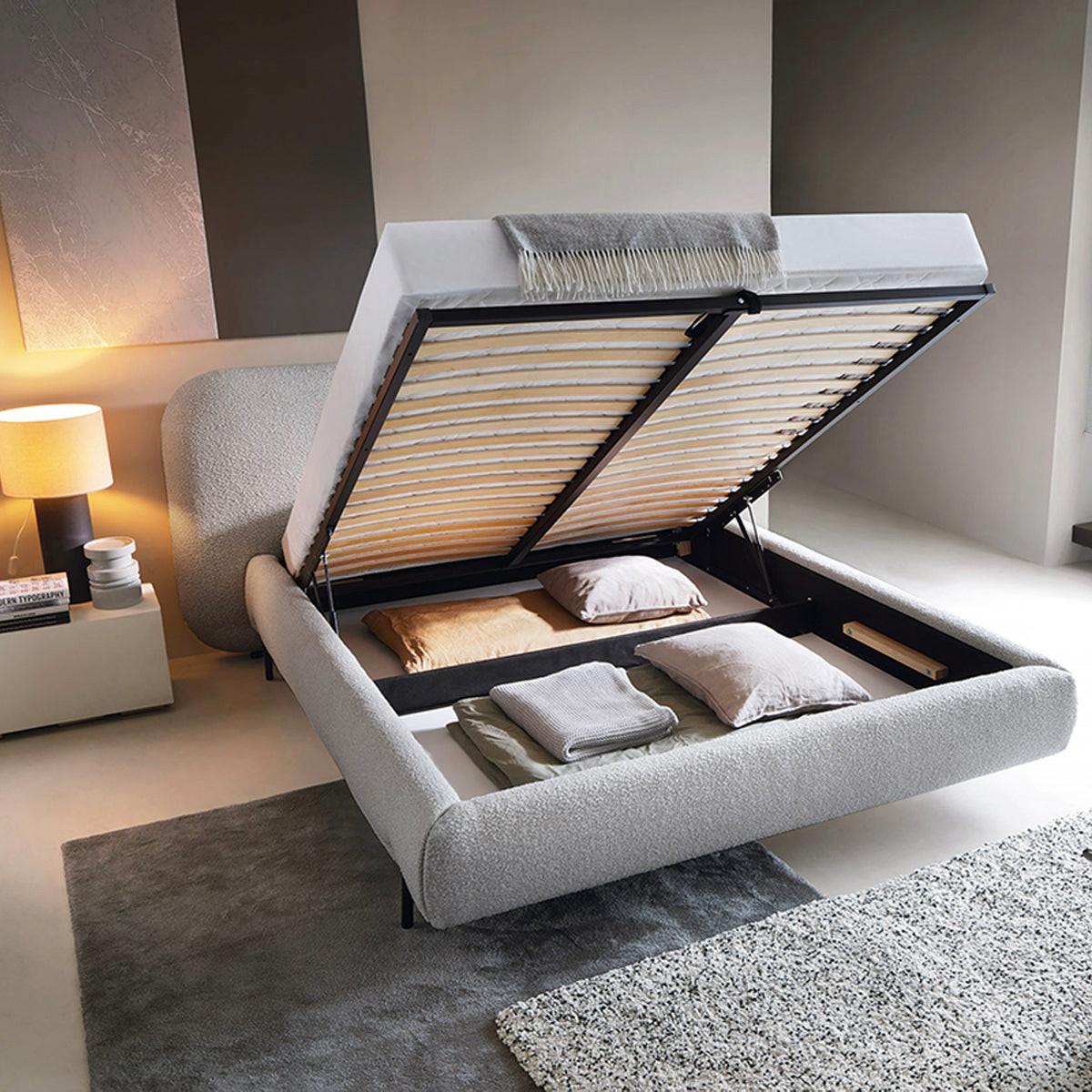 BOXBETT 160/200 Tobias Hellgrau - Grau, Holz (160/200cm) - Petits-meubles