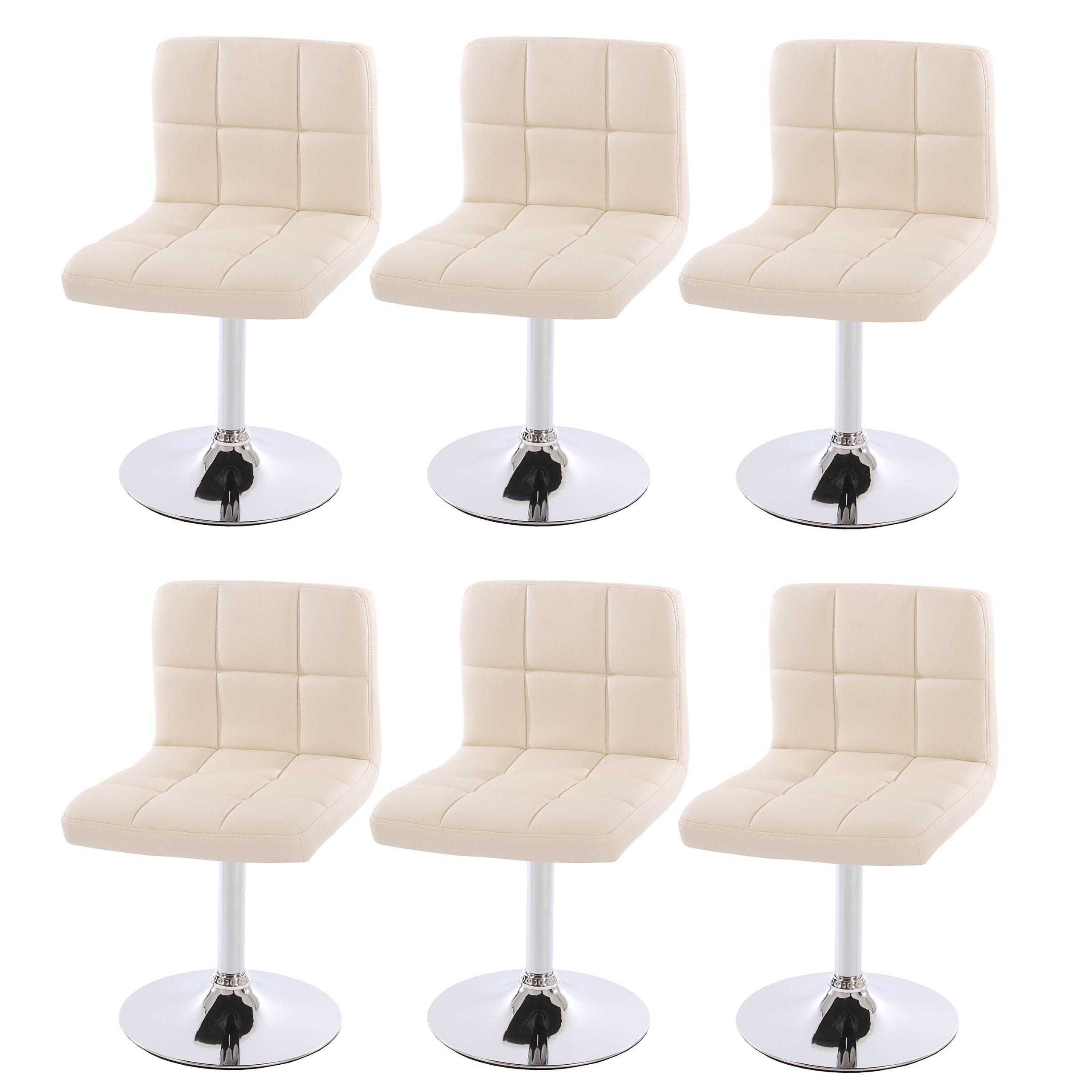 ESSZIMMERSTUHL Beige 6er-Set - Beige/Creme, Textil (43/76/44cm) - MCW