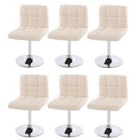 ESSZIMMERSTUHL Beige 6er-Set - Beige/Creme, Textil (43/76/44cm) - MCW
