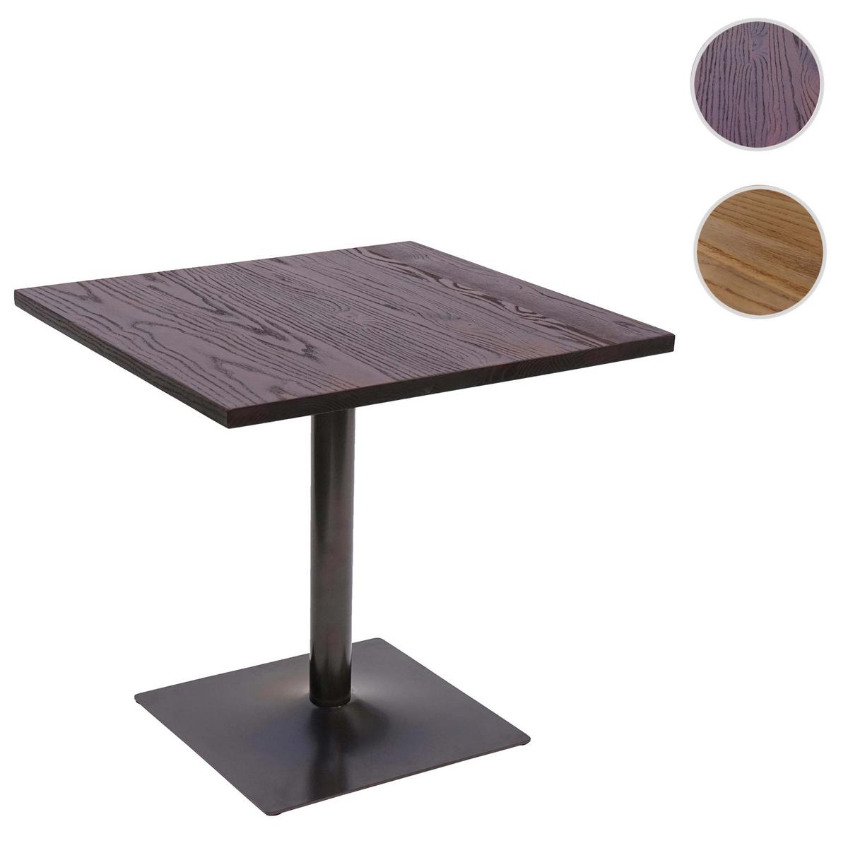 BISTROTISCH eckig Dunkelbraun - Dunkelbraun, Holz (80/80/75cm) - MCW