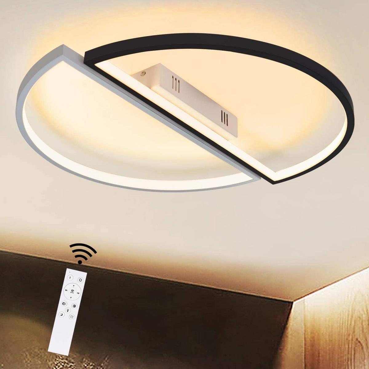 LED-DECKENLEUCHTE Lunsford 46/49/6cm - Weiß, Kunststoff (49/46/6cm) - Nettlife