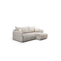 ECKSOFA Calgary - Hellgrau, Holzwerkstoff/Textil (207/148cm) - Fun Möbel