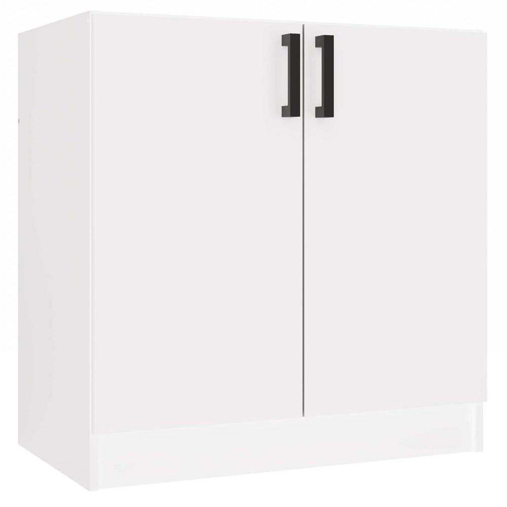 UNTERSCHRANK Weiß 80/82/45 - Weiß, Holzwerkstoff (80/82/45cm) - RAUMHIRSCH FURNITURE