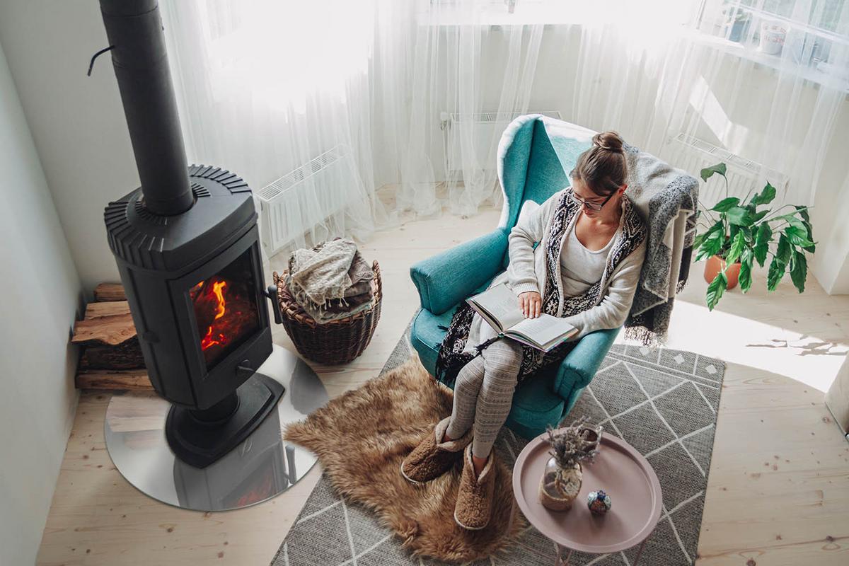 GLASPLATTE für Kamin Ø 60 cm - Grau, Glas (60/60/0.4cm) - TULUP