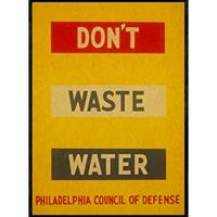 POSTER Verschwende Kein Wasser A4 Rahmenlos - Klar, Papier (29.7/5/21cm) - Nacnic