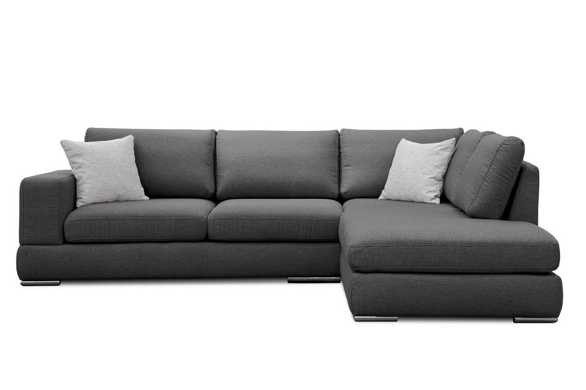 ECKSOFA OTTO 5-Sitzer, dunkelgrau - Dunkelgrau, Holzwerkstoff/Textil (279/219cm) - Wozimo