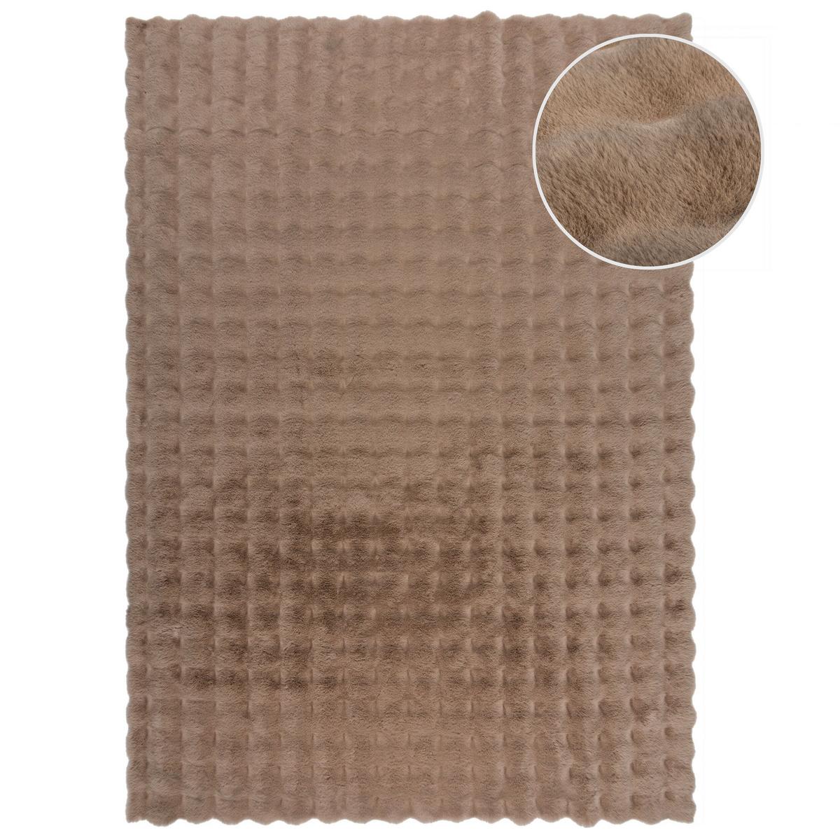 TEPPICH Waschbar LUNE, mit Struktur, Taupe, 180 x 290 cm - Braun, Textil (180/290cm) - KADIMA DESIGN