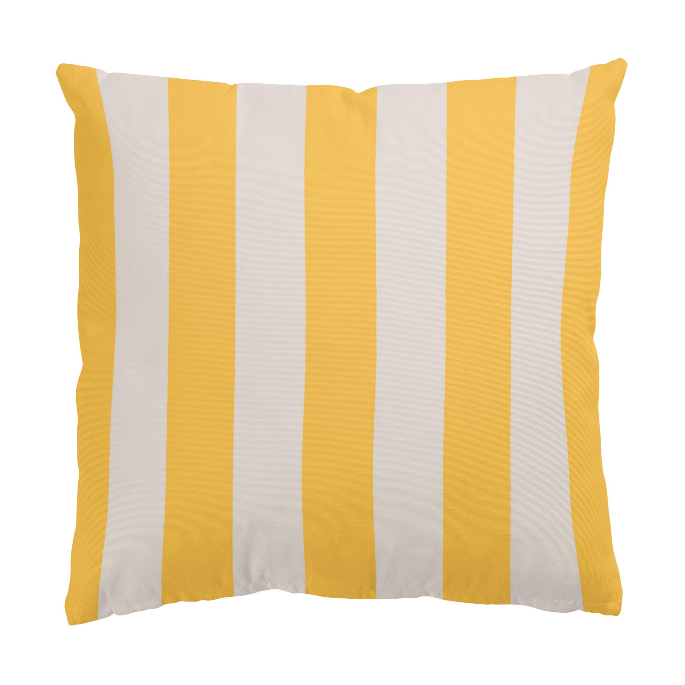 KISSENBEZUG Mighty Mango Große Streifen 50/50 cm - Gelb, Textil (50/50cm) - Bilderwelten