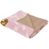 KUSCHELDECKE Baumwolle 130/170 cm Bunt Nerai - Pink/Multicolor, Textil (130/170cm) - Beliani