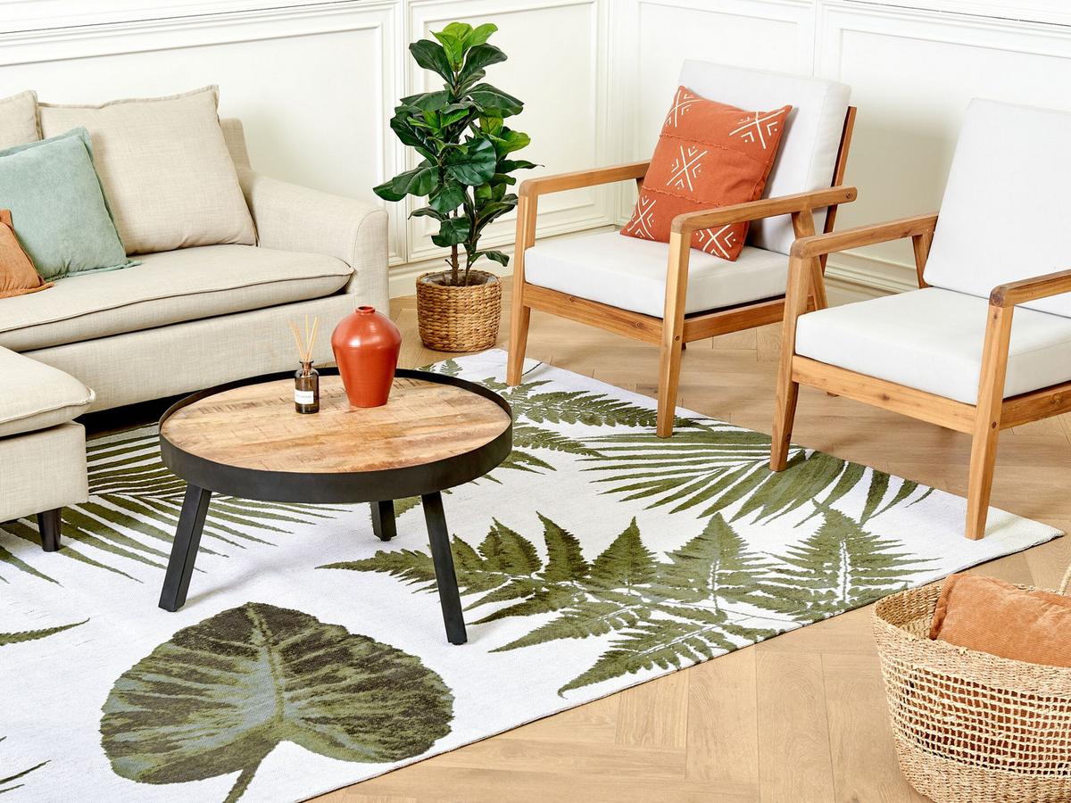 KURZFLOR-TEPPICH Barzah 300/200 cm - Grün, Textil (200/300cm) - Beliani