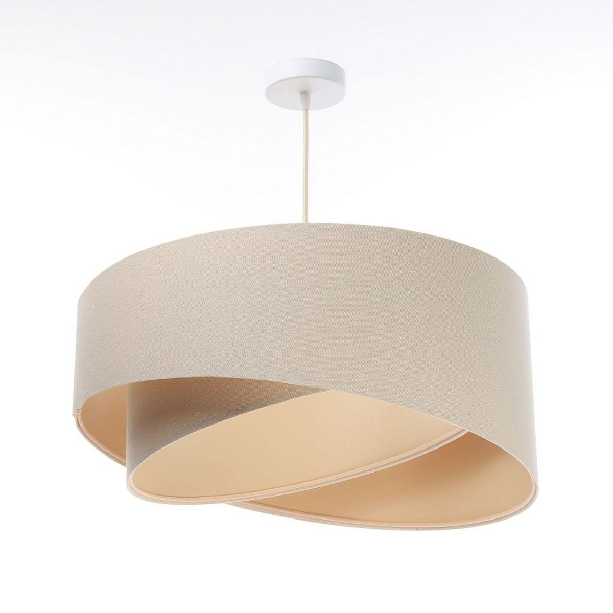 HÄNGELEUCHTE Beige 50/23 cm - Beige, Kunststoff (50/1/23cm) - ONZENO
