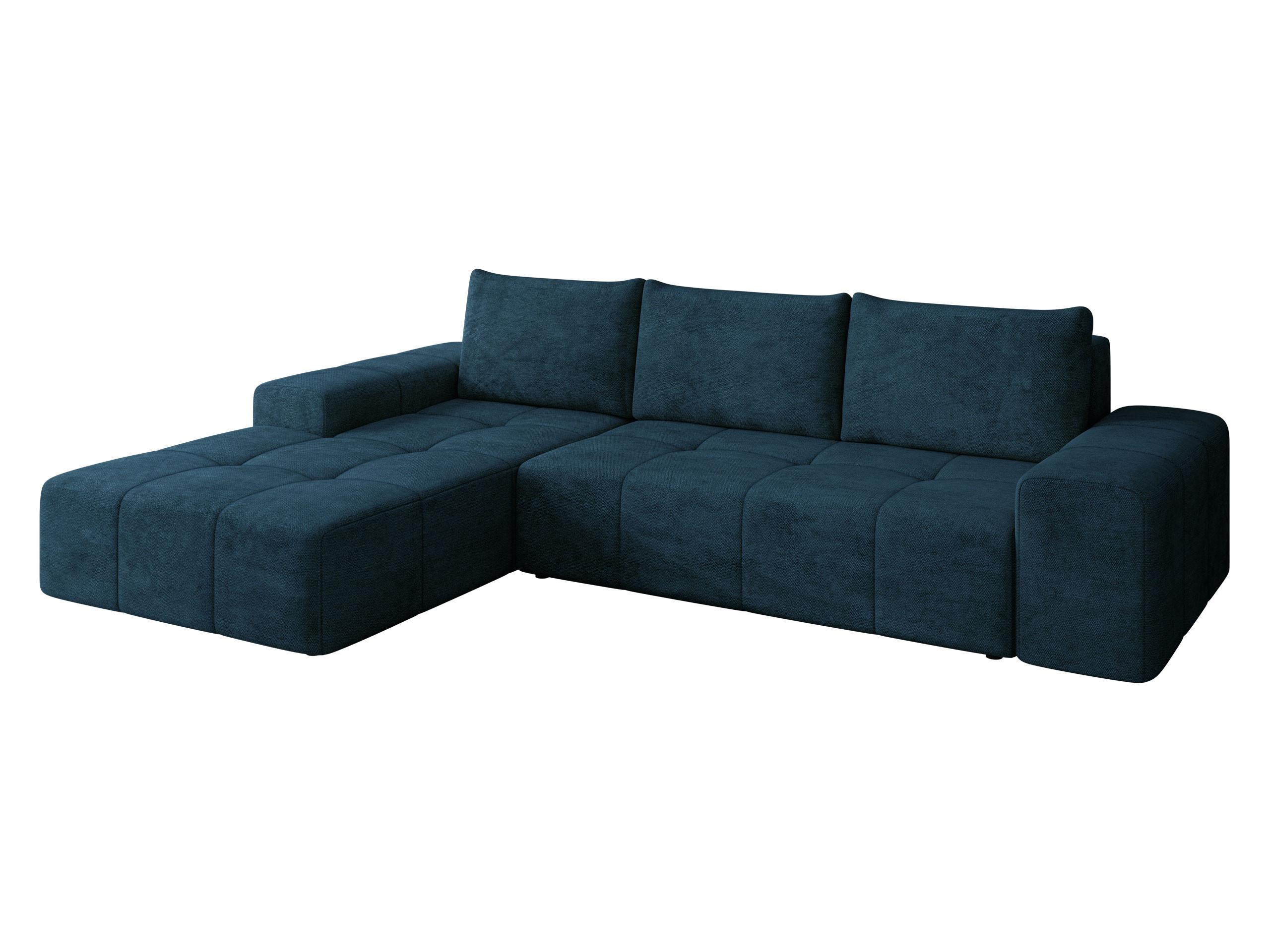 ECKSCHLAFSOFA Tonseo L, Seite: Links - Schwarz/Dunkelblau, Holz/Kunststoff (275/173cm) - MIRJAN24