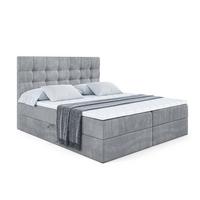BOXBETT mit H3-Matratze und Lattenrost - BERO - 140x200 Grau - Grau, Holzwerkstoff (140/200cm) - ALTDECOR