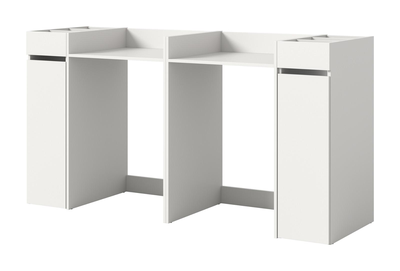 WASCHMASCHINENUMBAU weiß Set 4-teilig, Überbauschränke und Anstellregale - Schwarz/Weiß, Holzwerkstoff/Kunststoff (190/101/60cm) - Inn.Furn