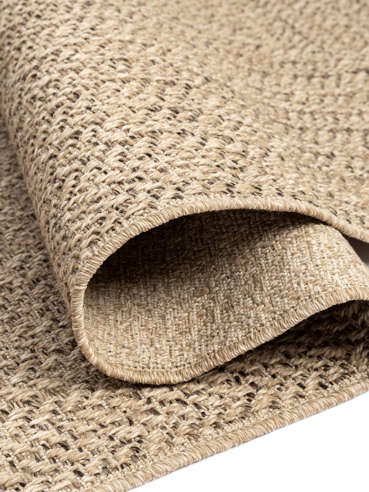 FLACHWEBTEPPICH Bordüre CORDEV Polypropylen Natur 140 x 200 cm - Beige, Textil (140/200cm) - KADIMA DESIGN