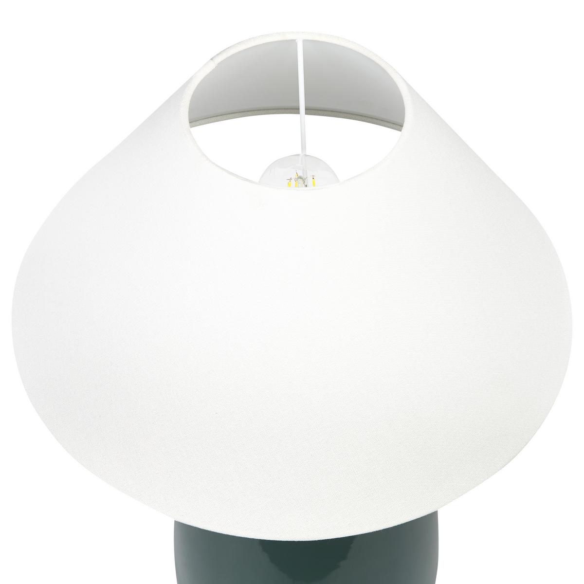 TISCHLAMPE Careta 40/40/57 cm - Grün, Keramik (40/21/57cm) - Beliani