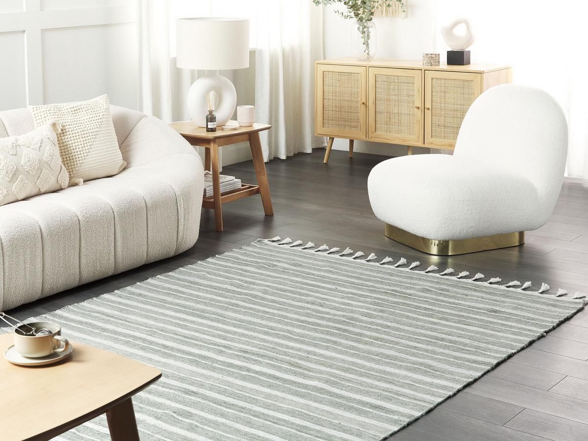 OUTDOOR-TEPPICH Bademli 230/160 cm - Grün, Kunststoff (160/230cm) - Beliani