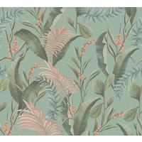 VLIESTAPETE Bunt 53/1005 cm - Türkis, Textil (53/1cm) - KUNSTLOFT
