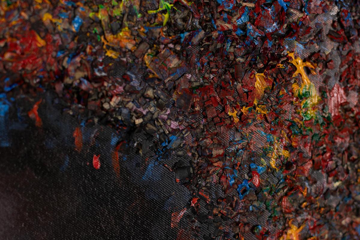 ACRYLBILD HANDGEMALT 60/90 cm - Multicolor, Holz/Textil (60/90cm) - KUNSTLOFT
