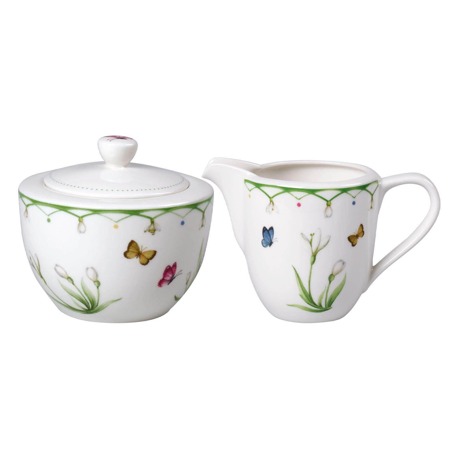 MILCH- UND ZUCKERSET Colourful Spring bunt 2er Set - Multicolor, Keramik (1/2cm) - Villeroy & Boch