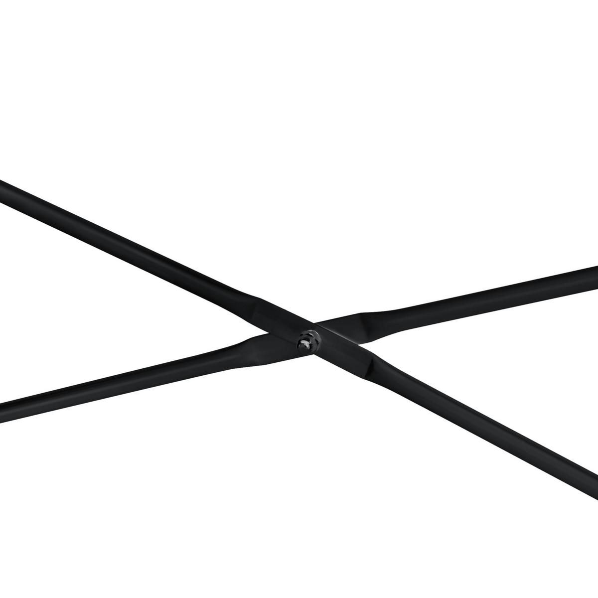 SCHREIBTISCH Røros - Schwarz, Holzwerkstoff/Metall (60/120/72cm) - [en.casa]