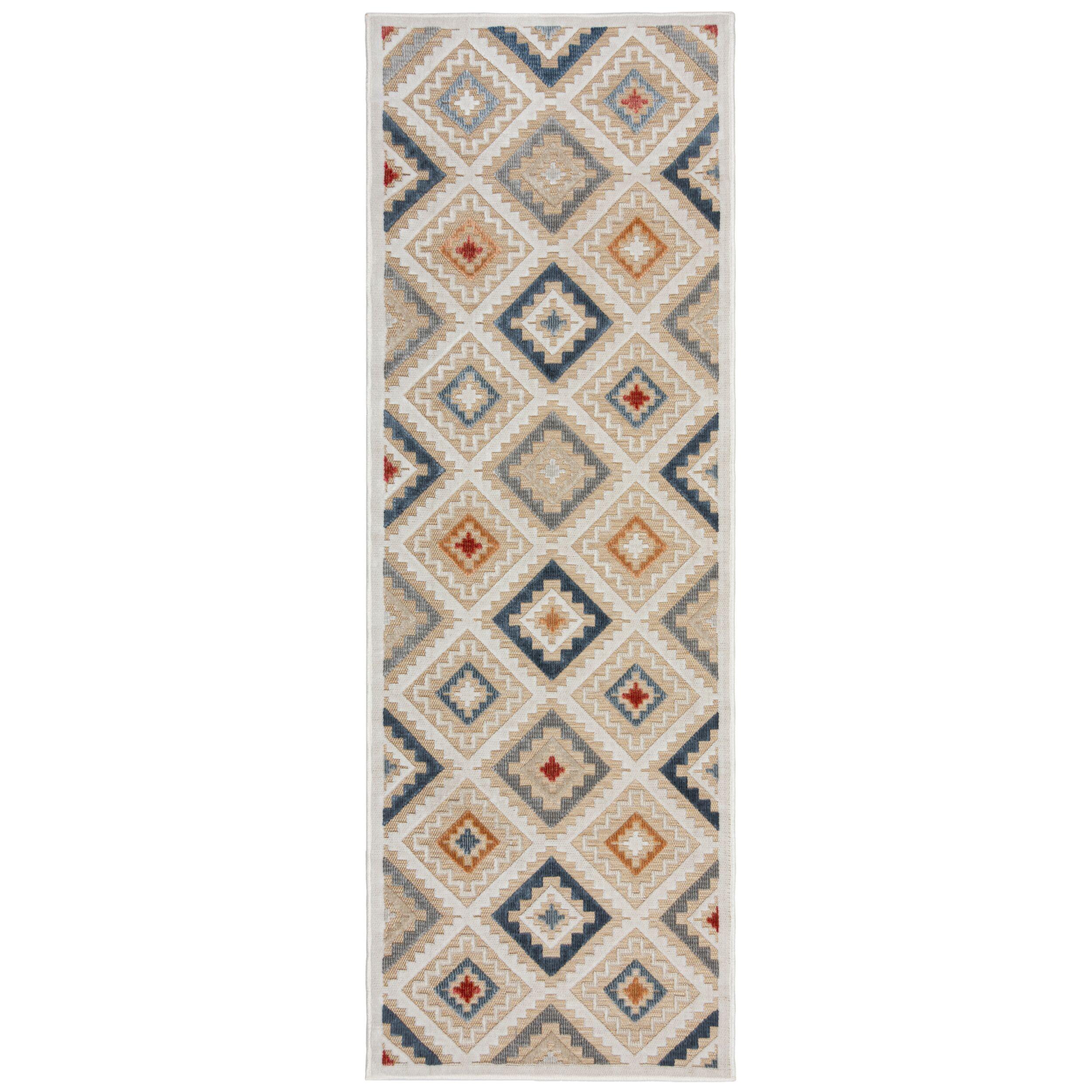 OUTDOORTEPPICH Waschbar LAGAN, orientalisch, Beige, 80 x 230 cm - Beige, Textil (80/230cm) - KADIMA DESIGN