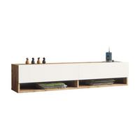 TV-ELEMENT Laitila - Weiß, Holzwerkstoff (140/29.5/31.5cm) - [en.casa]