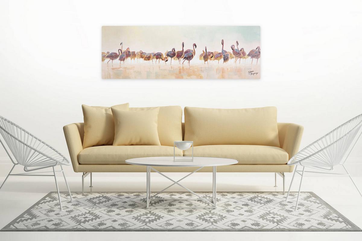 ÖLGEMÄLDE 150/50 cm - Braun, Holz/Textil (150/50cm) - KUNSTLOFT