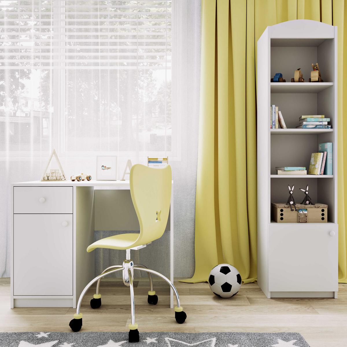 KINDERSCHREIBTISCH BABYDREAMS Weiß 100/75/60 - Weiß, Holzwerkstoff (100/75/60cm) - RAUMHIRSCH FURNITURE