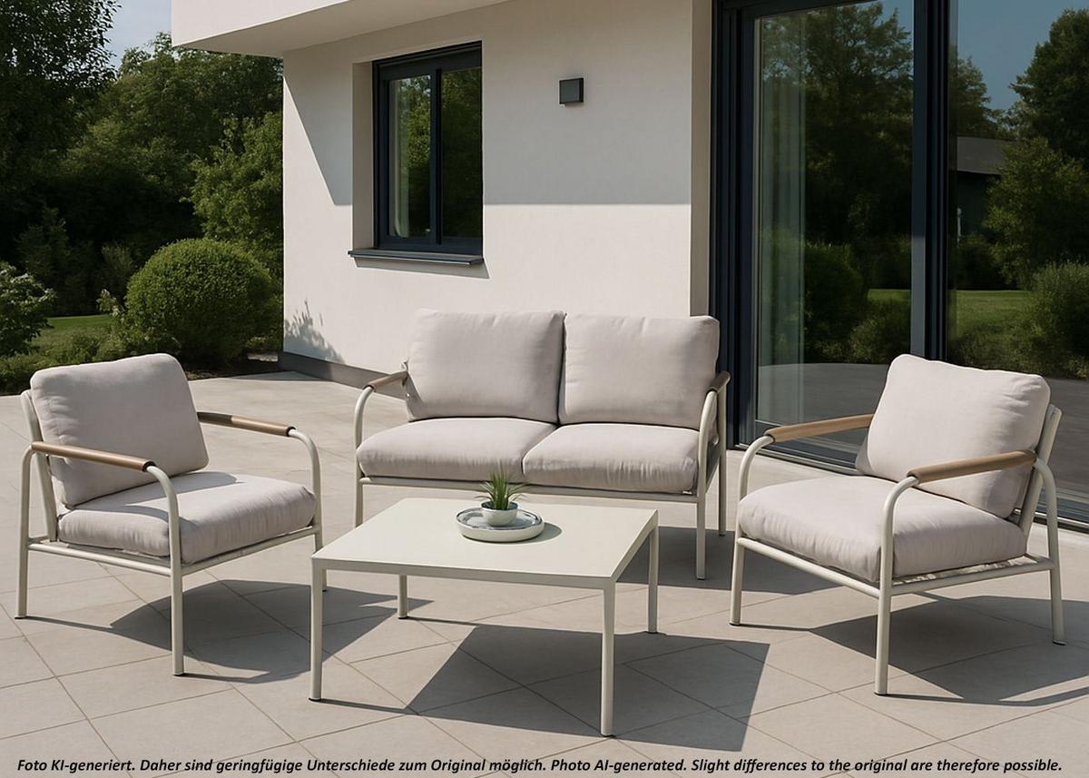 GARTENBANK Hellgrün - Hellgrün, Metall (125/81/81cm) - MCW