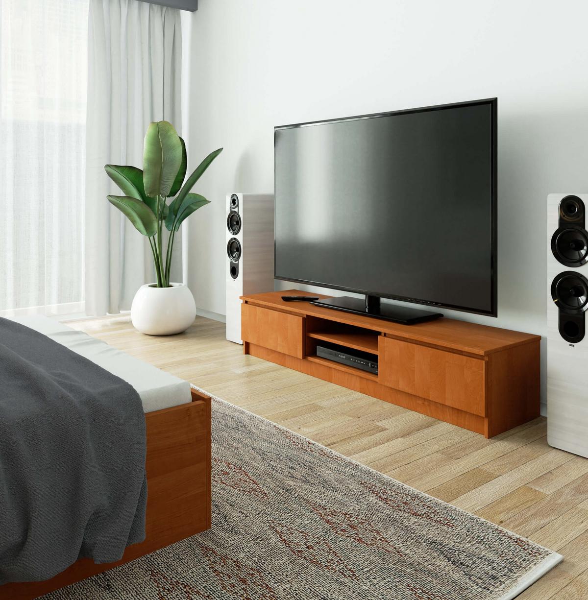 LOWBOARD Erlefarben 33/160/40 - Erlefarben, Holzwerkstoff (160/33/40cm) - RAUMHIRSCH FURNITURE
