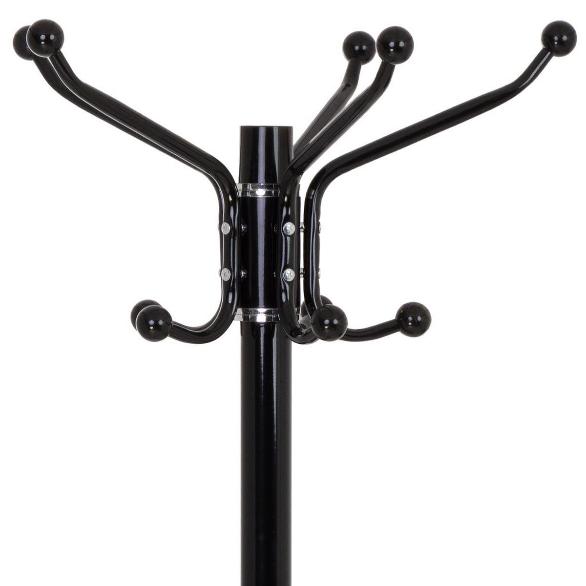GARDEROBE aus metall 36x172cm - Schwarz, Metall (36/172/36cm) - Wanderlust