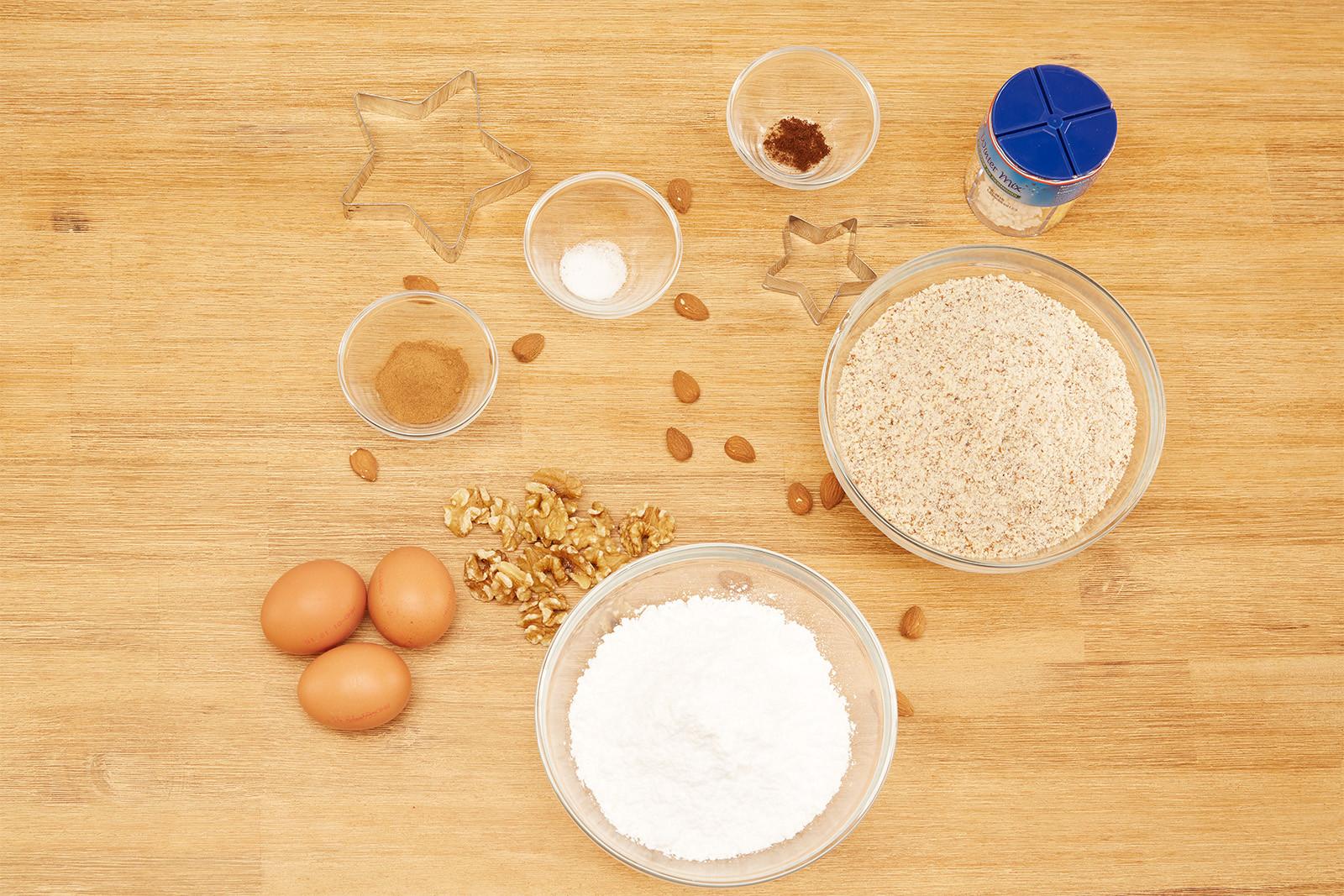 Fahéjas csillagok - hozzávalók