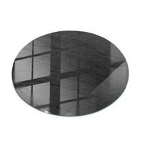TISCHPLATTE fi50 cm Natürliche Steinstruktur - Schwarz, Glas (0.4/50/50cm) - TULUP