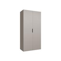 DREHTÜRENSCHRANK Malaga 100 - Kaschmir, Holzwerkstoff (100/202/52cm) - MIRJAN24
