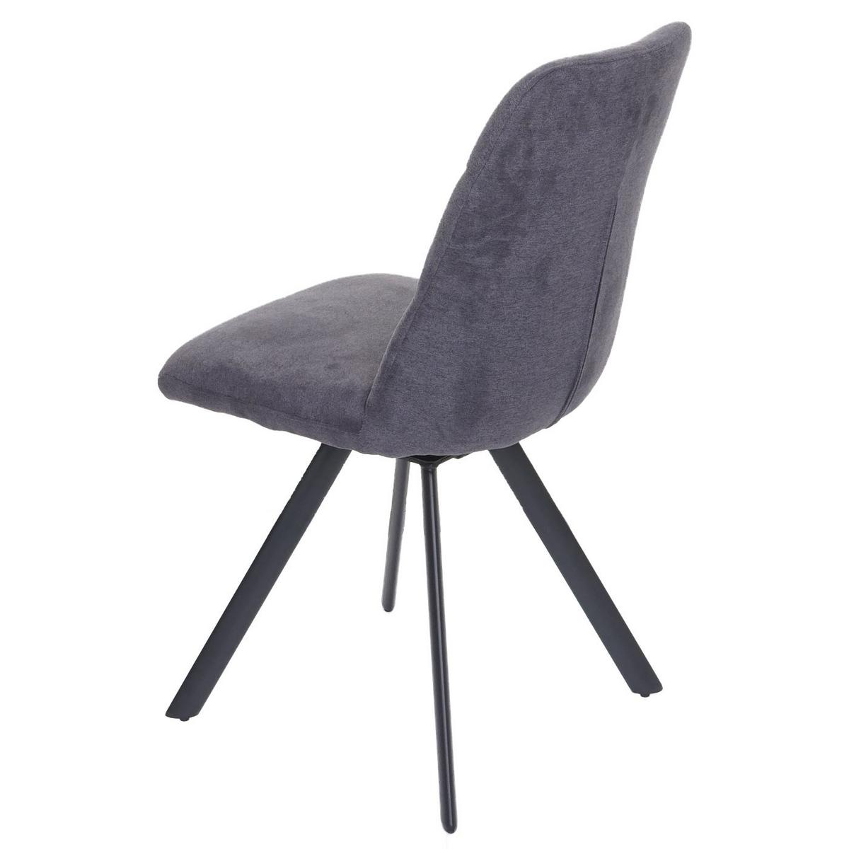 ESSZIMMERSTUHL Anthrazit 6er-Set - Anthrazit, Textil (45/94/45cm) - MCW