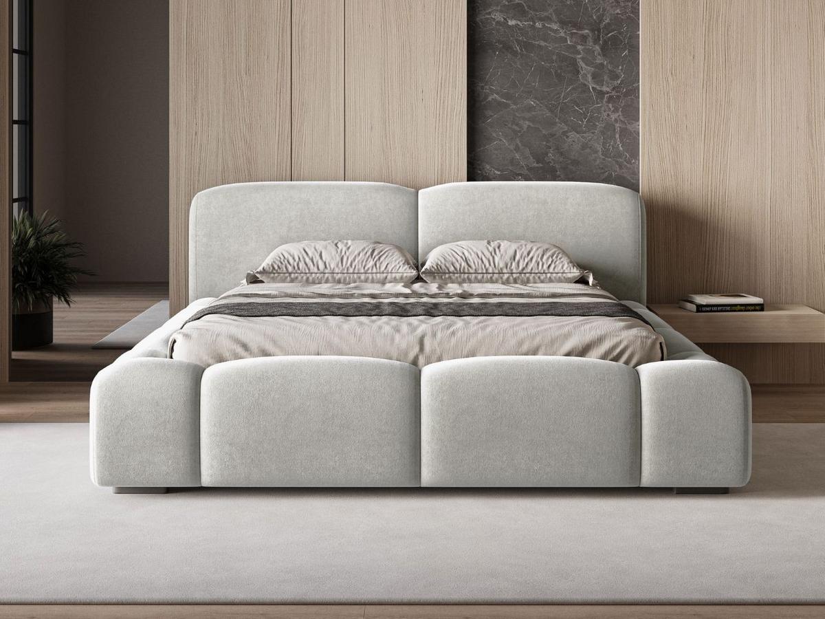 POLSTERBETT Aubi 140x200 Grau - Grau, Textil (140/200cm) - Graingold