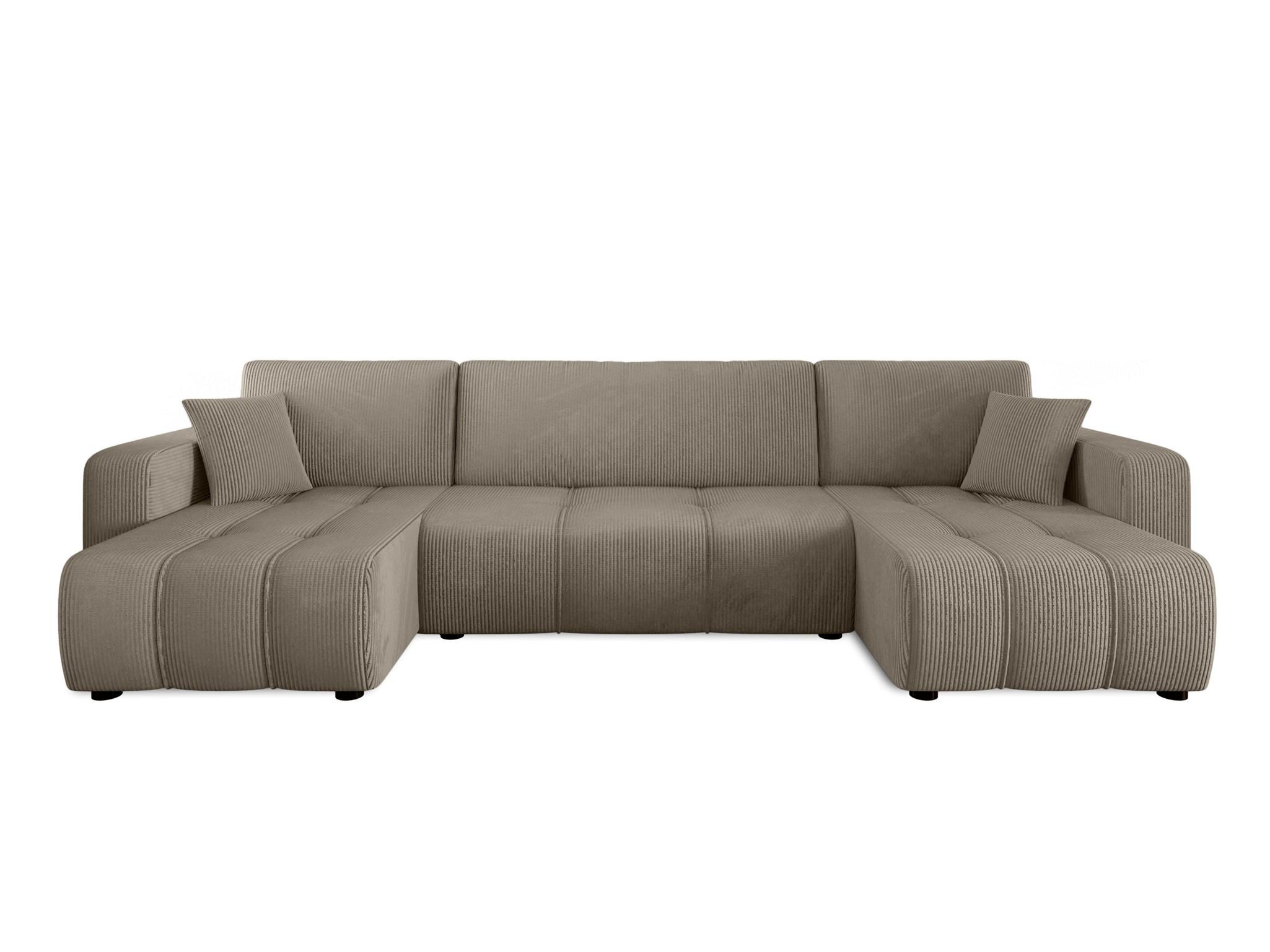 WOHNLANDSCHAFT Dagny - Braun, Holzwerkstoff/Textil (317/85/146cm) - Fun Möbel